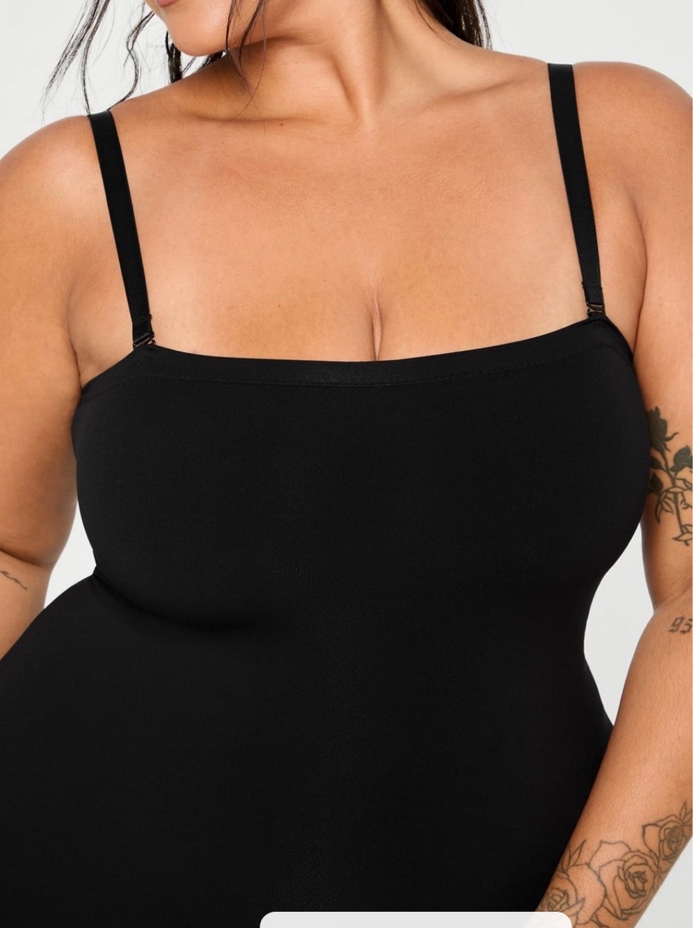 YITTY Black Tube Midi Bodycon Skirt